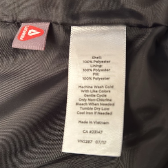 Talbots Long Black Primaloft-Filled Puffer Vest - Picture 3 of 13